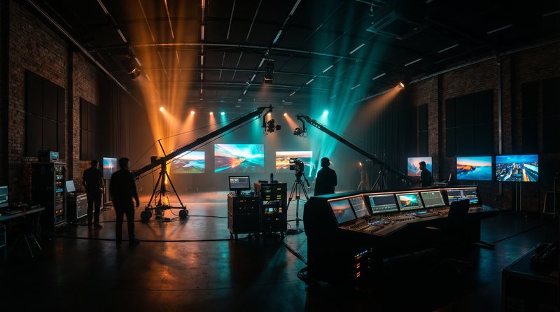 今日看料影视传媒制作现场