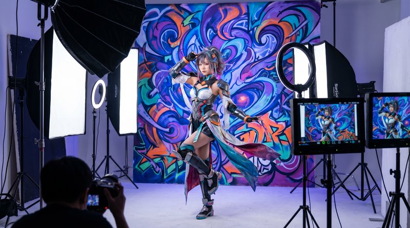 今日看料二次元cosplay视频拍摄